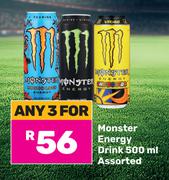 Monster Energy Drink Assorted-For Any 3 x 500ml
