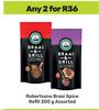 Robertsons Braai Spice Refill Assorted-For Any 2 x 200g