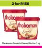 Thokoman Smooth Peanut Butter-For 2 x 1kg