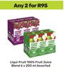 Liqui Fruit 100% Fruit Juice Blend Assorted-For 2 x 6 x 200ml