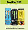 Monster Energy Drink-For Any 3 x 500ml