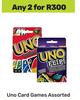 Uno Card Games Assorted-For Any 2
