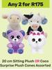 20cm Sitting Plush Or Coco Surprise Plush Cones Assorted-For Any 2