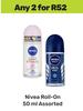 Nivea Roll On Assorted-For 2 x 50ml