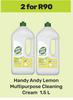 Handy Andy Lemon Multipurpose Cleaning Cream-For 2 x 1.5L
