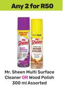 Mr Sheen Multi Surface Cleaner Or Wood Polish Assorted-For Any 2 x 300ml