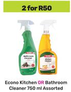 Econo Kitchen Or Bathroom Cleaner Assorted-For 2 x 750ml