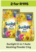 Sunlight 2 In 1 Auto Washing Powder-For Any 2 x 3Kg