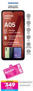 Samsung Galaxy A05 Smartphone-On Red Flexi 160