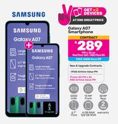 2 x Samsung Galaxy A07 Smartphone-On Red Flexi 160 + On Red Flexi 85