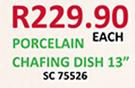 Porcelain Chafing Dish 13" SC75526