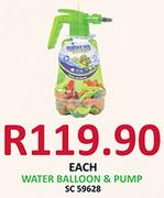 Water Balloon & Pump SC59628-Each