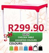 Chelsa Table In Assoerted Colours