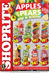 Shoprite Gauteng, Mpumalanga, North West & Limpopo : Apples & Pears Now In Season (25 April - 8 May 2022)