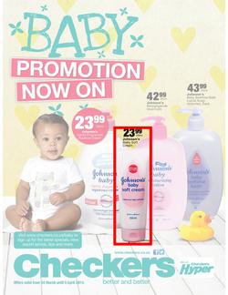 Checkers Gauteng : Baby Promotion ( 24 Mar - 06 Apr 2014 ), page 1