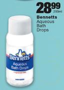 Bennetts Aqueous Bath Drops - 200ml