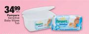 Pampers Sensitive Baby Wipes Tub-56's