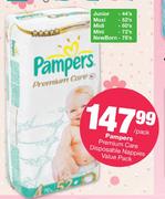 Pampers Premium Care Disposable Nappies Value Pack-Per Pack