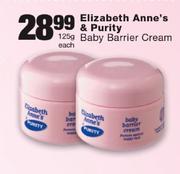 Elizabeth Anne's & Purity Baby Barrier Cream-125g Each