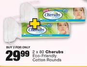 Cherubs Eco-Friendly Cotton Rounds-2x80's