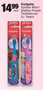 Colgate Spider-Man/Barbie Power Toothbrush 5+ Years- Each