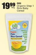  Olli Organic Step 1 Rice Baby Cereal-100g