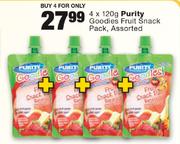  Purity Goodies Fruit Snack Pack Assorted-4x120g