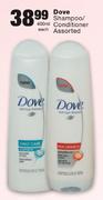 Dove Shampoo/Conditioner Assorted- 400ml 