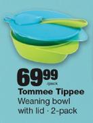 Tommee Tippee Weaning Bowl With Lid-2-Pack