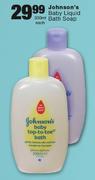  Johnson's Baby Liquid Bath Soap-300ml Each