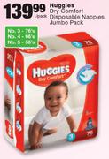 Huggies Dry Comfort Disposable Nappies Jumbo Pack- Per Pack