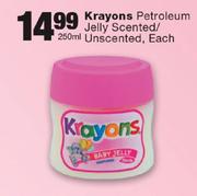  Krayons Petroleum Jelly Scented/Unscented-250ml 