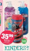 Barbie/Cars/Spider-Man Skuimbad-1L Each