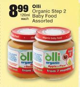  Olli Organic Step 2 Baby Food-120ml Each