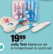 Jolly Tots Manicure Set In Holder/Brush & Combo Set