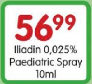 Iliadin 0.025% Paediatric Spray- 10ml