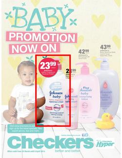 Checkers North West : Baby Promotion  ( 24 Mar - 06 Apr 2014 ), page 1