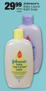 Johnson's Baby Liquid Bath Soap-300ml Each
