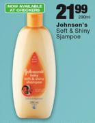 Johnson's Soft & Shiny Sjampoe- 290ml