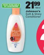 Johnson's Soft & Shiny Conditioner-190ml