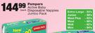  Pampers Active Baby Disposable Nappies Jumbo Extra-Large-54's/Junior-58's/Maxi-68's Per Pack