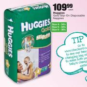 Huggies Gold Slip-On Disposable Nappies Size 4-34's/Size 5-32's/Size 6-30's Each