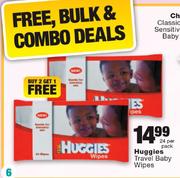 Huggies Travel Baby Wipes-24's Per Pack