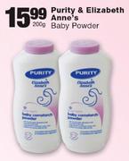 Purity & Elizabeth Anne's Baby Powder-200g