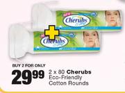 Cherubs Eco-Friendly Cotton Rounds-2x80's