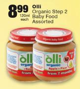 Olli Organic Step 2 Baby Food Assorted-120ml Each