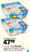 Nestle Jogolino 1st/2nd Foods Baby Food Assorted-2x4x100g