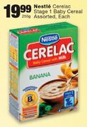  Nestle Cerelac Stage 1 Baby Cereal Assorted-250g Each