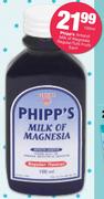 Phipp's Antacid Milk Of Magnesia Regular/Tutti Frutti-100ml