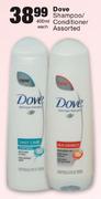 Dove Shampoo/Conditioner Assorted-400ml 